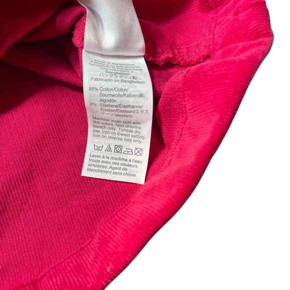 Crewcuts Girls Hot Pink Corduroy Skirt with Buttons Size 8 - Picture 4 of 5